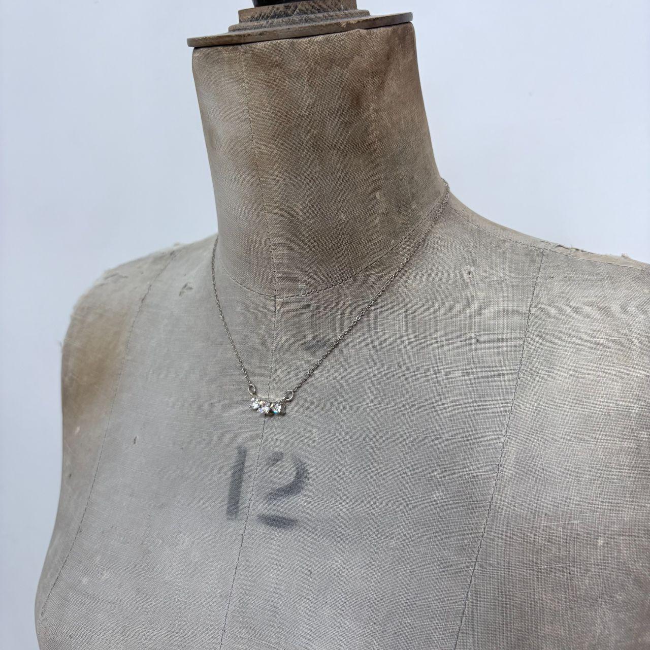 Delicate silver chain necklace