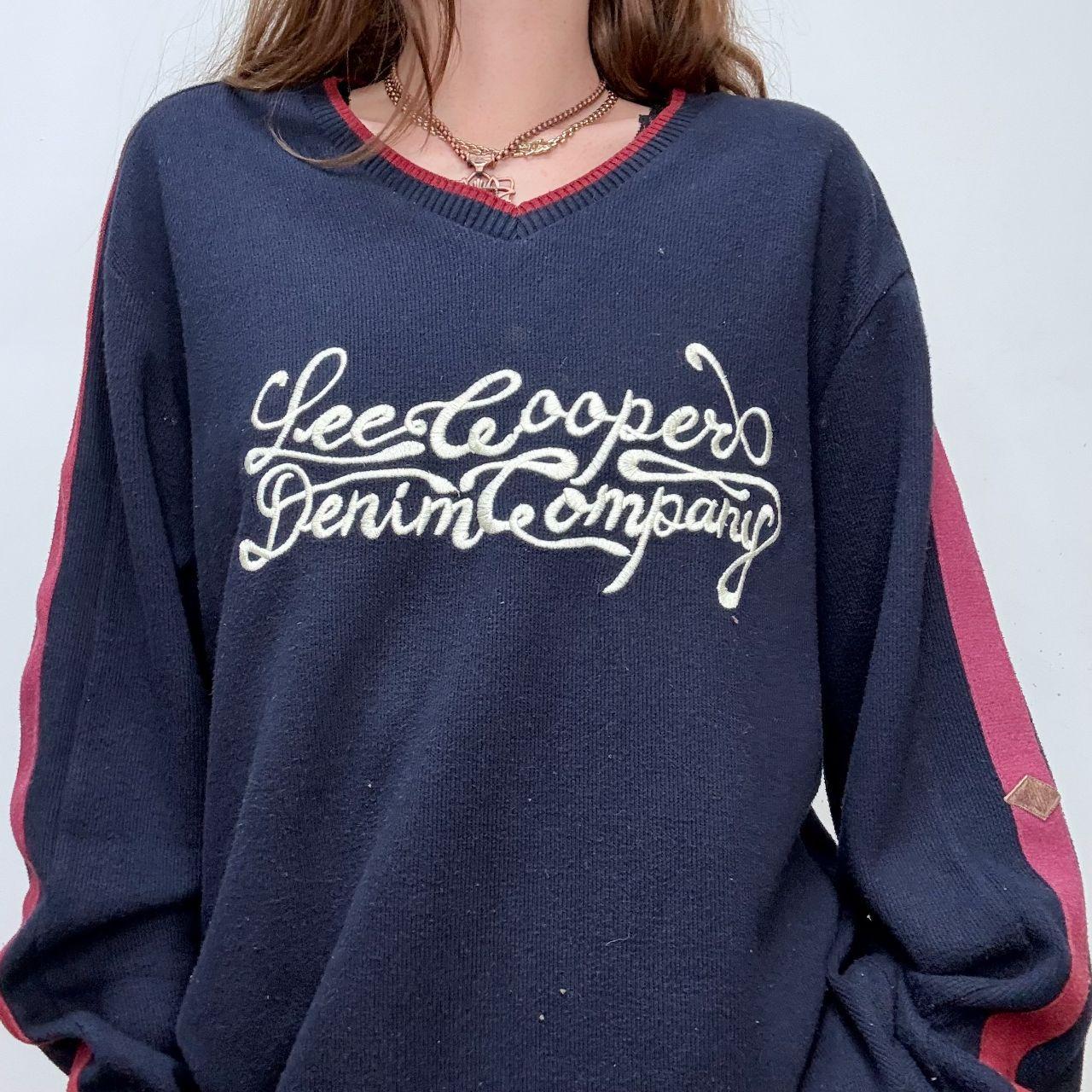 Oversized knitted embroidered jumper