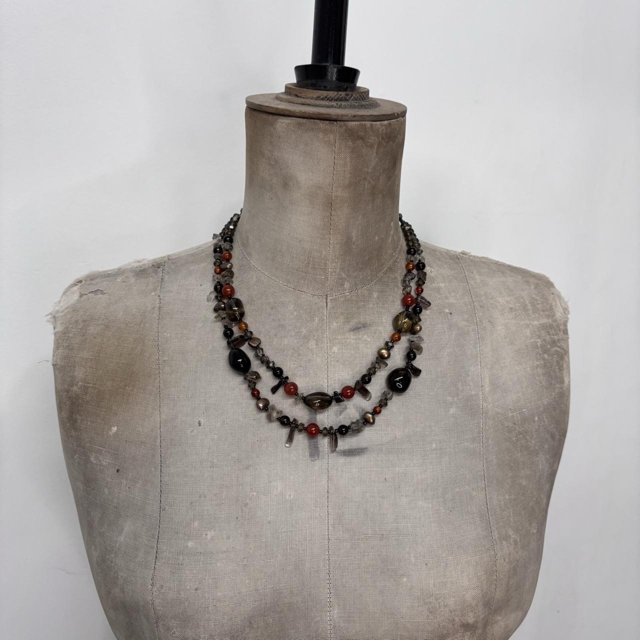 Chunky crystal stone necklace