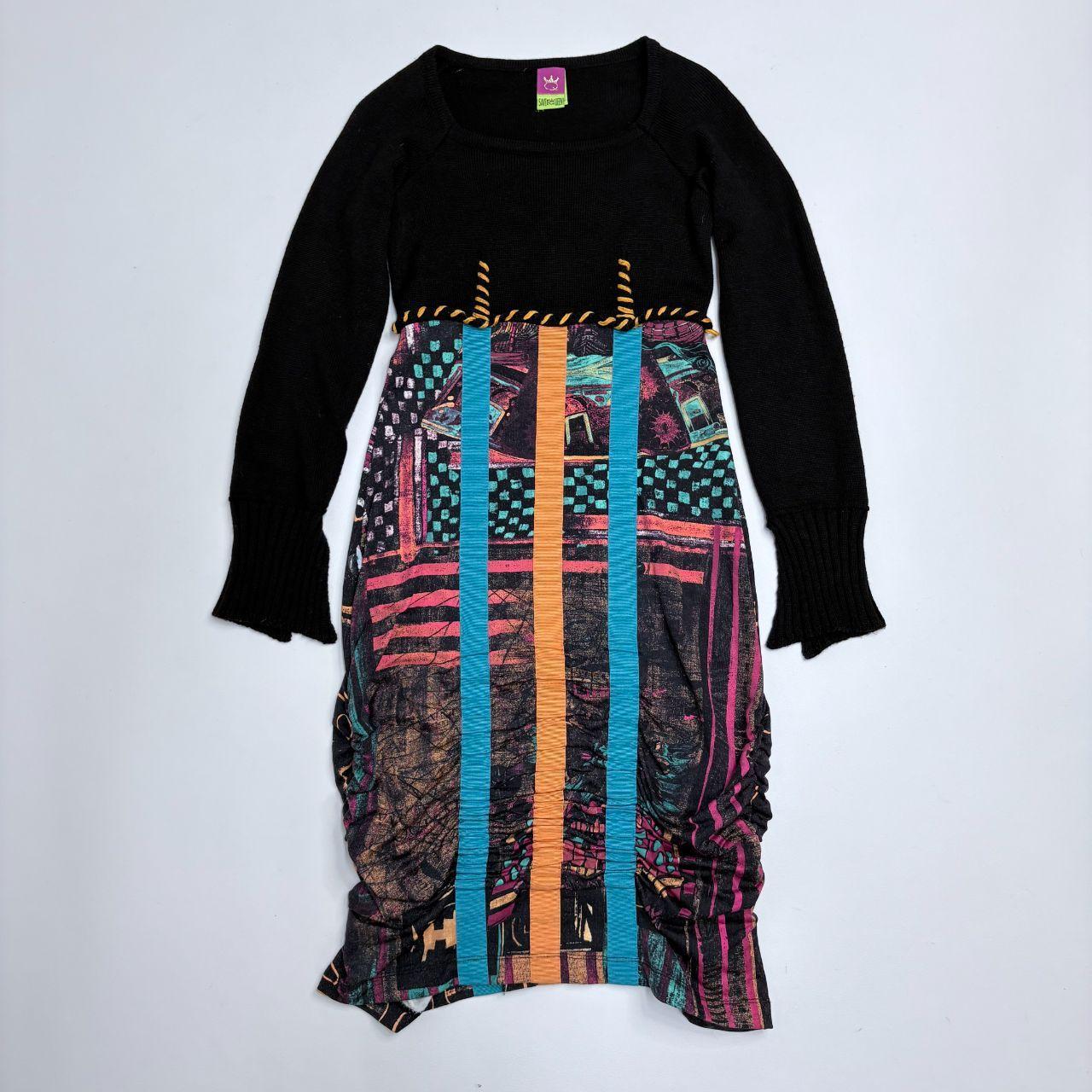 Save the Queen graphic knit dress