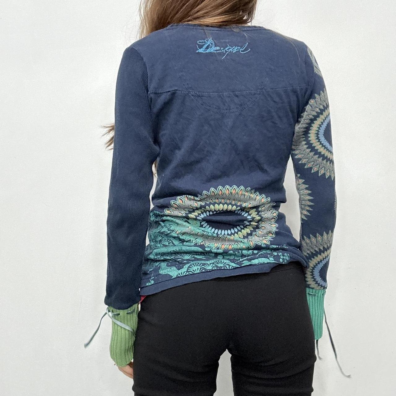 Graphic desigual paisley print jumper