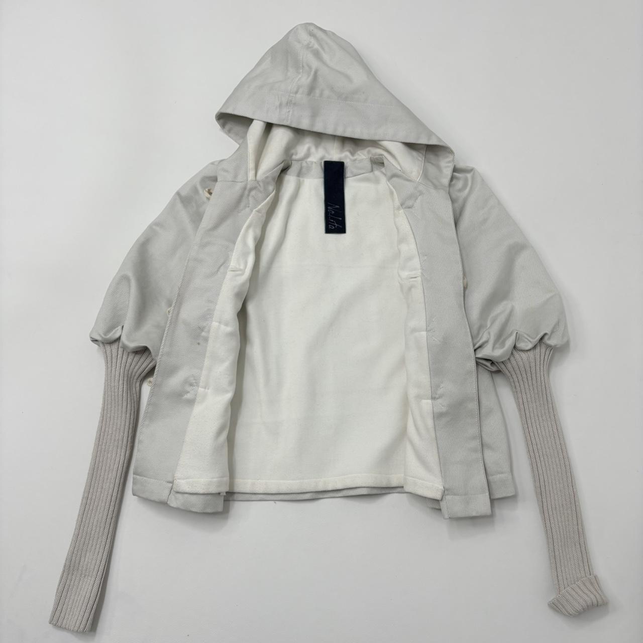 Cream puff pea coat jacket