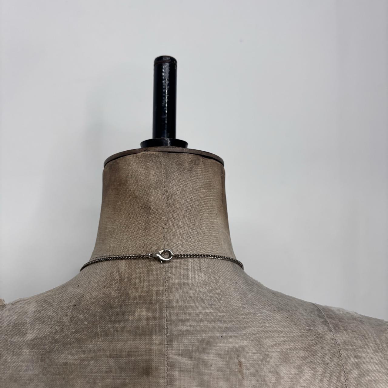 Long chain evil eye necklace