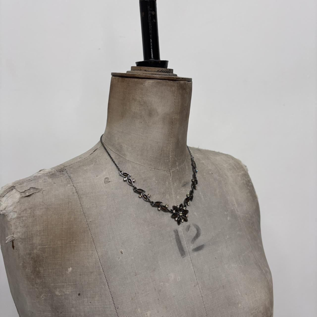 Gothic flower fairy necklace