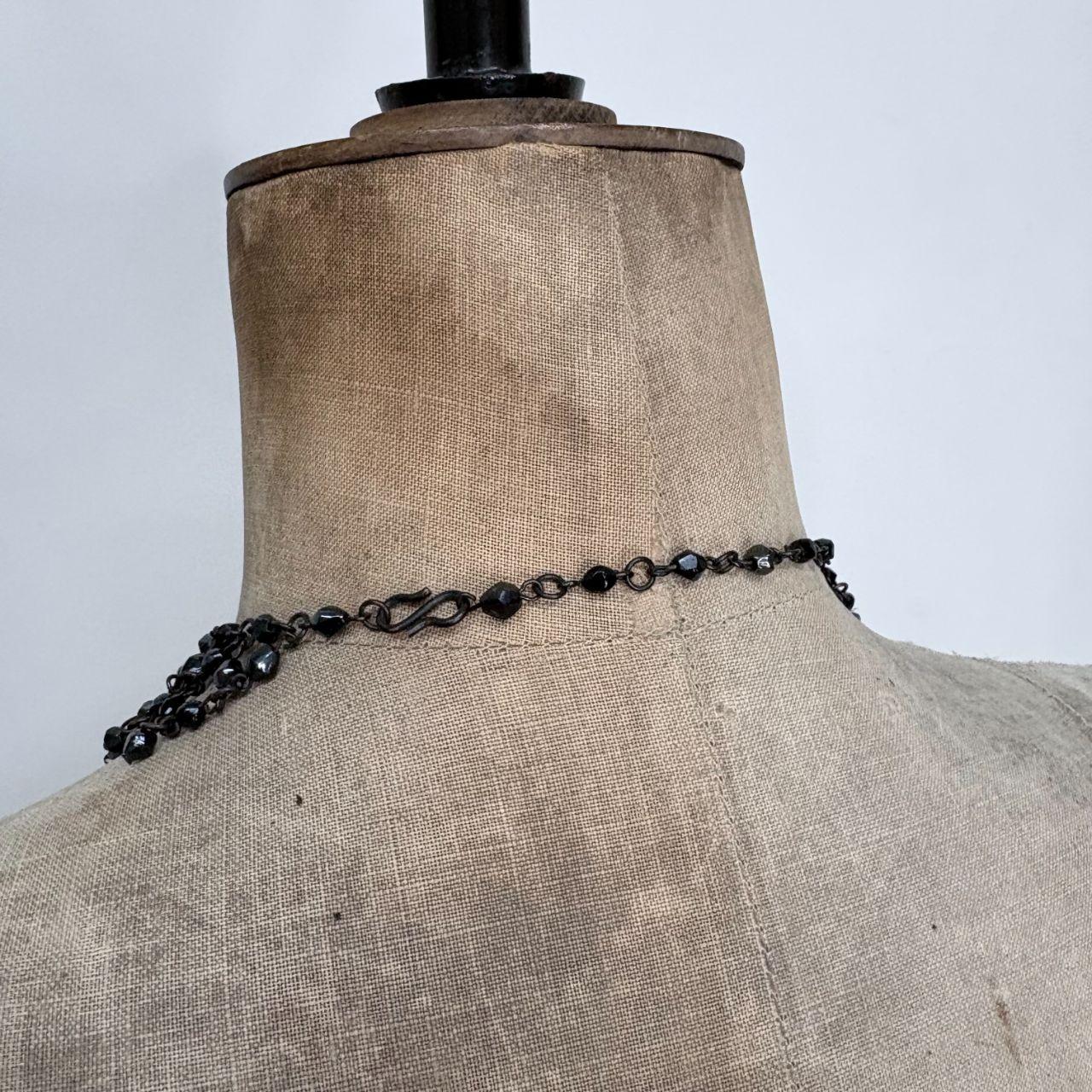 Beaded gothic grunge necklace