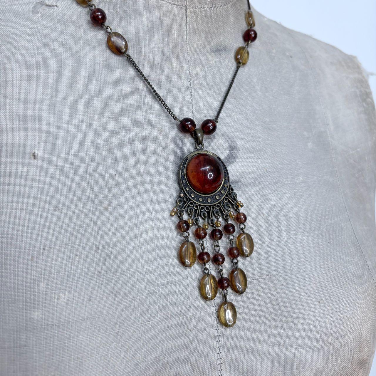 Boho draped fairy gemstone necklace