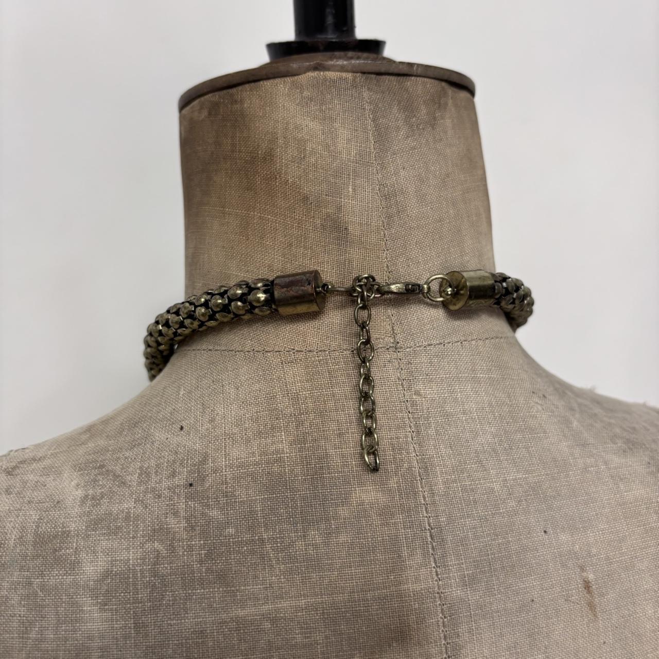 Chunky oversized gold necklace