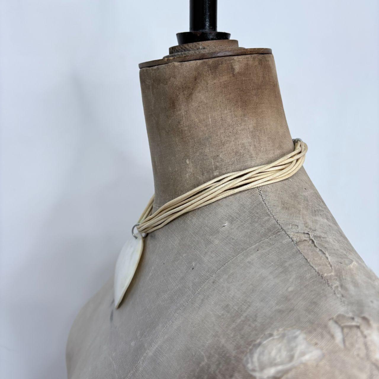 Oversized mother of pearl shell necklace