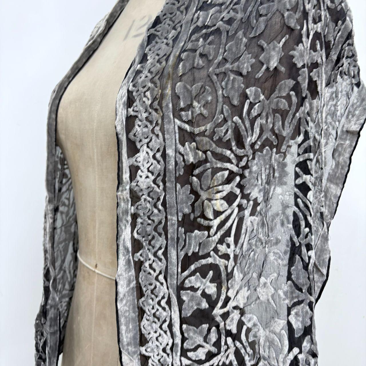 Velvet hippie sheer scarf