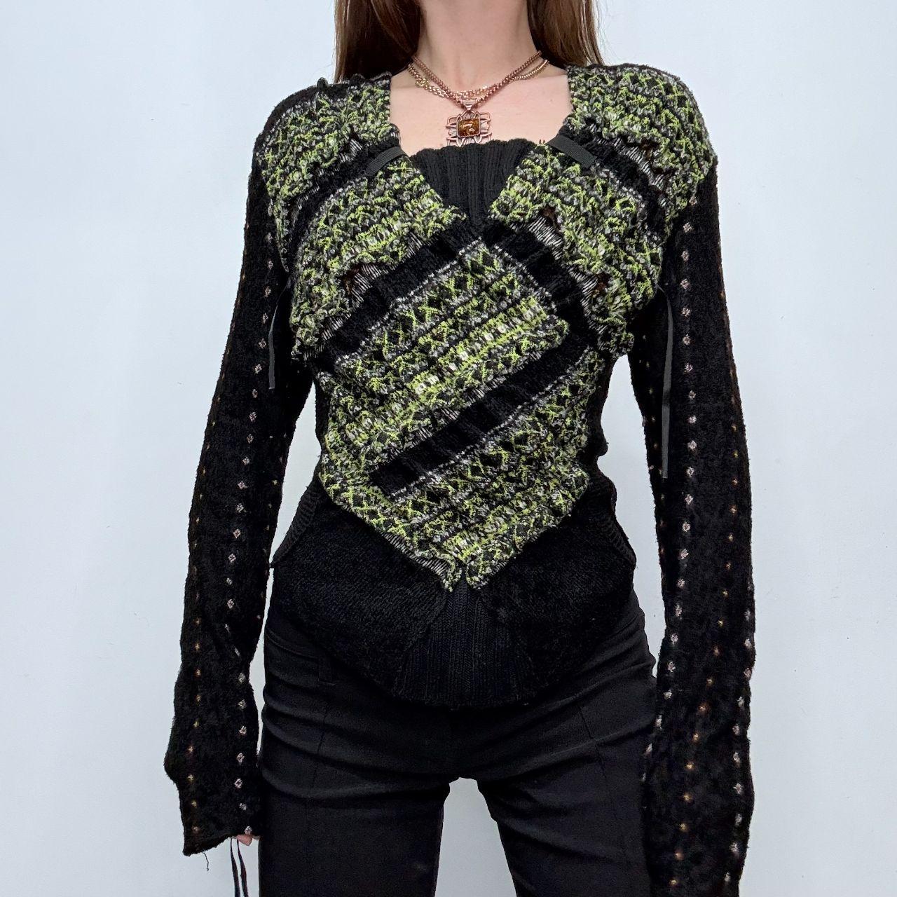Black flared grunge fairy jumper