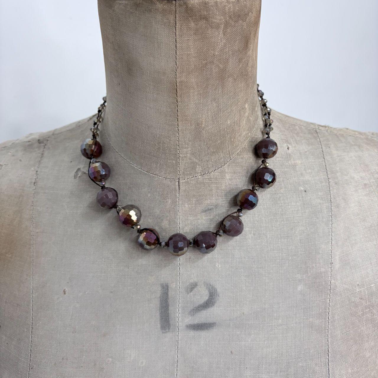 Chunky beaded ball necklace