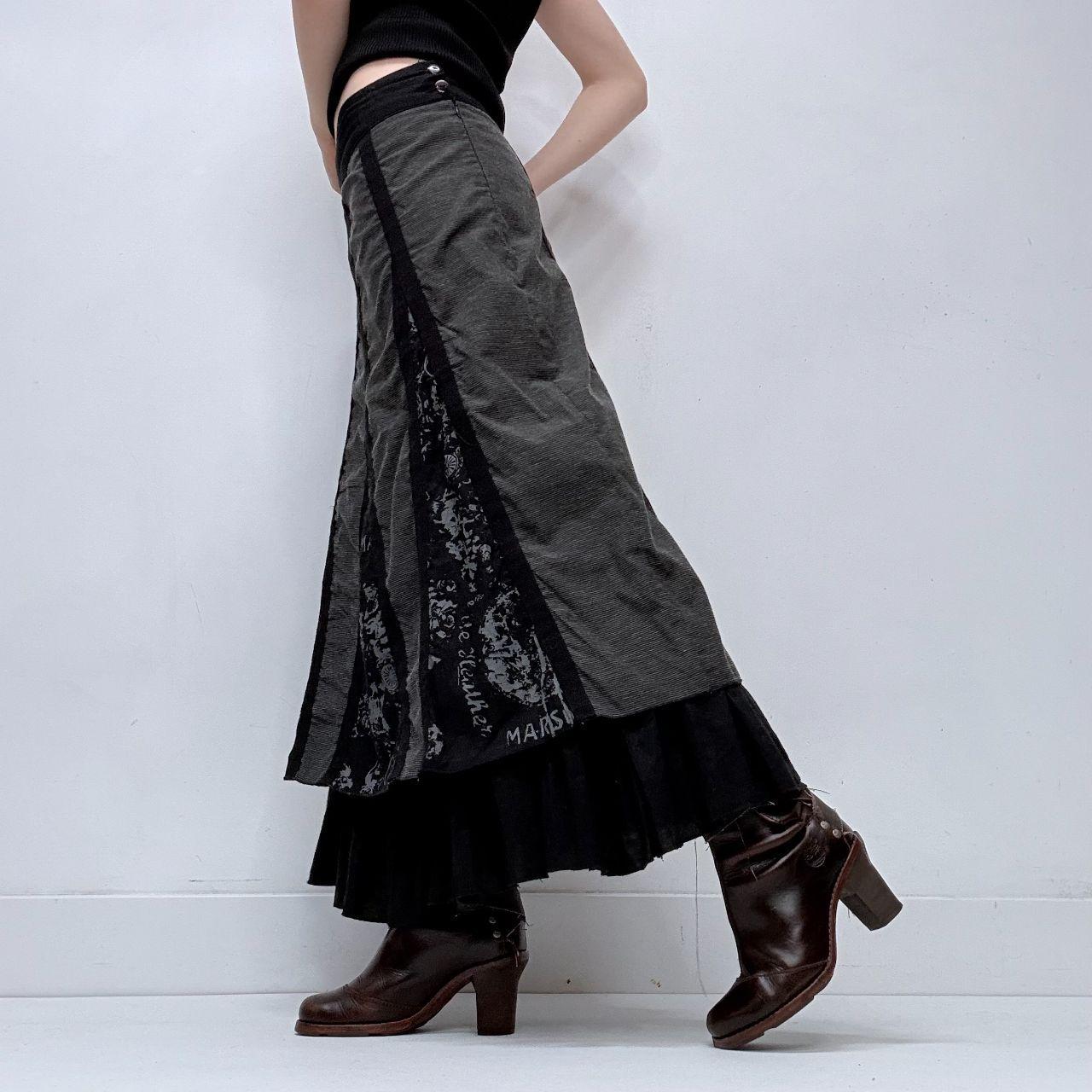 Gothic layered grunge skirt