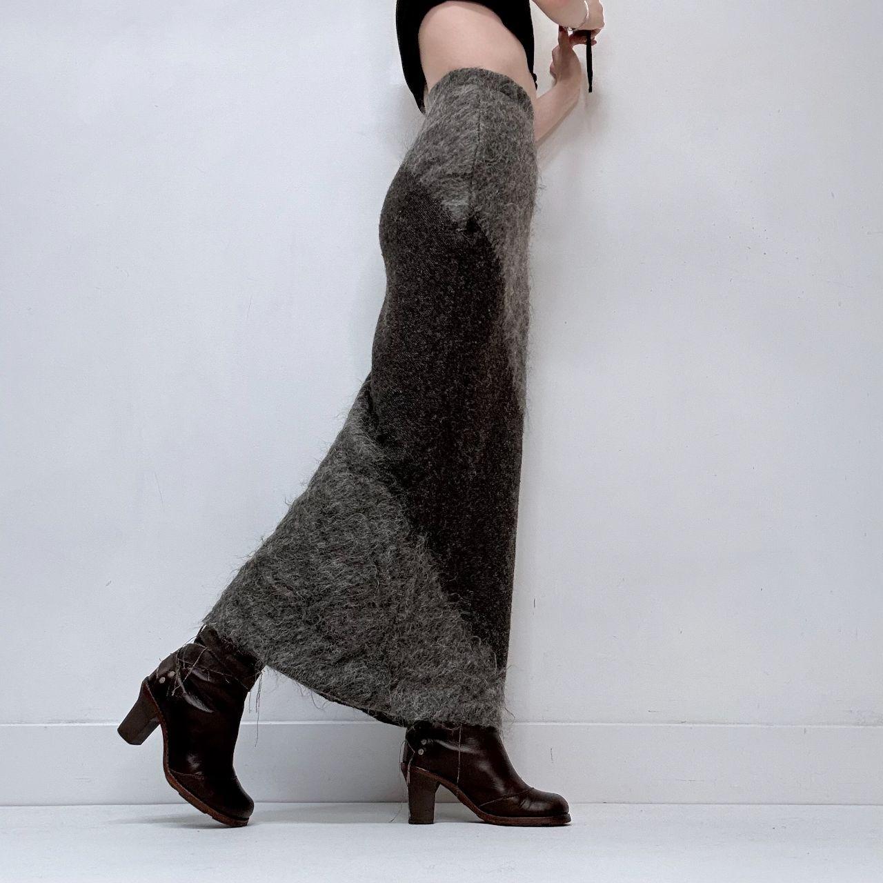 Mohair grey aline skirt