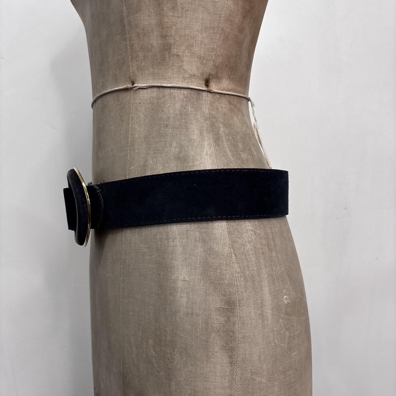 Thick suede belt