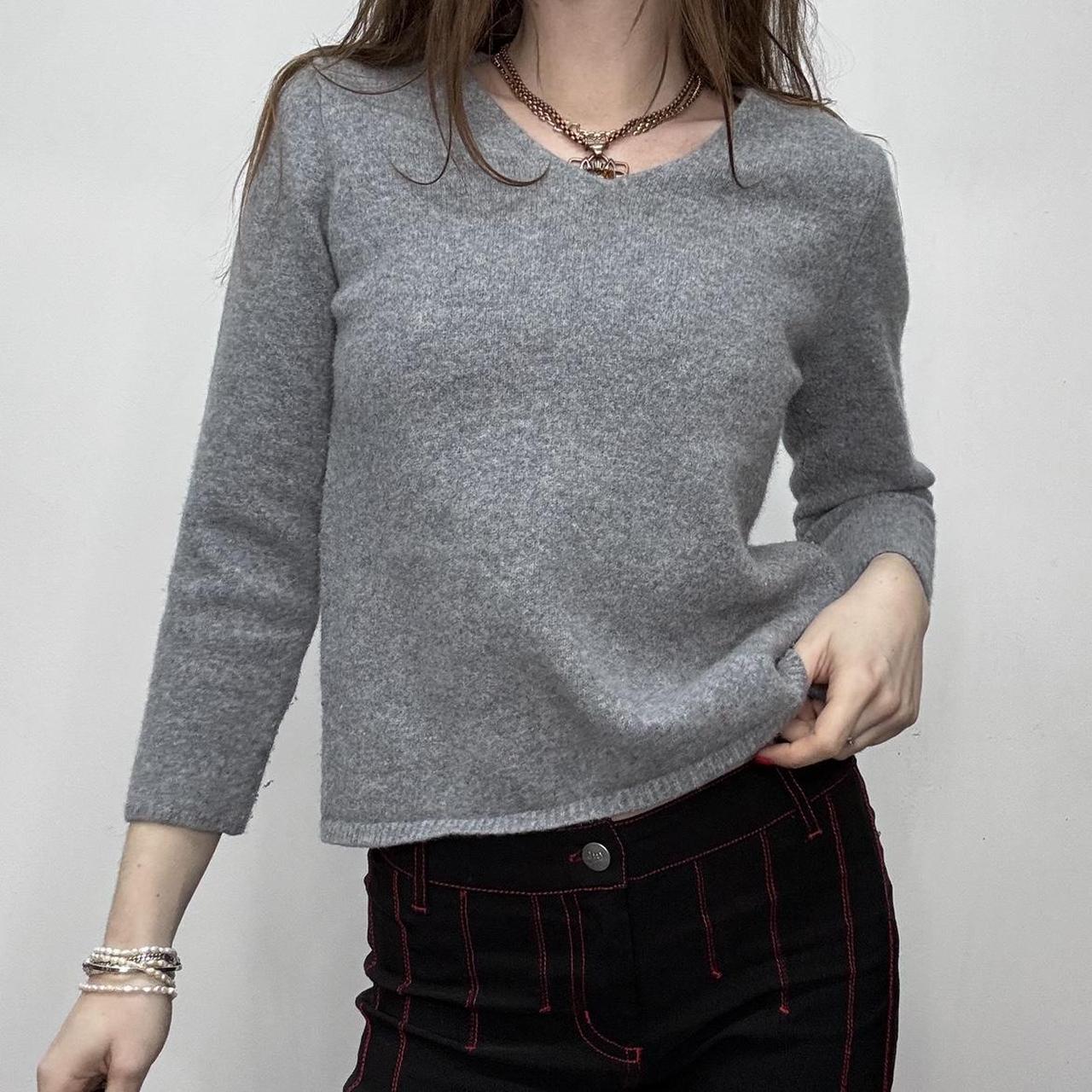 Grey wool angel knit jumper