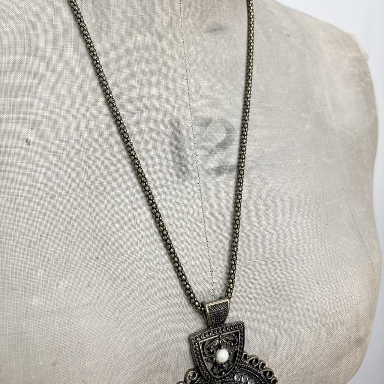 Chunky metal boho necklace