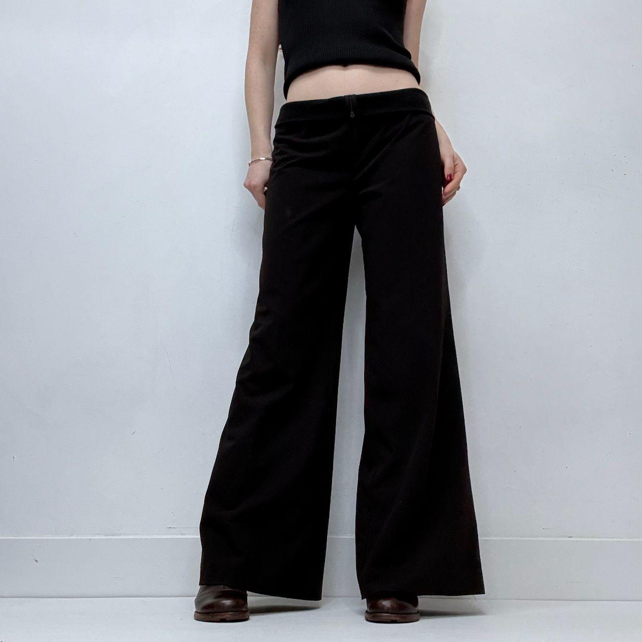 Black flared Cop Copine suit trousers