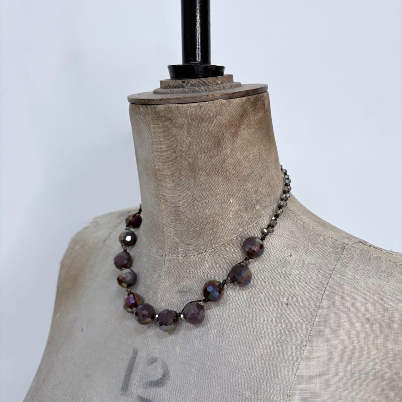 Chunky beaded ball necklace