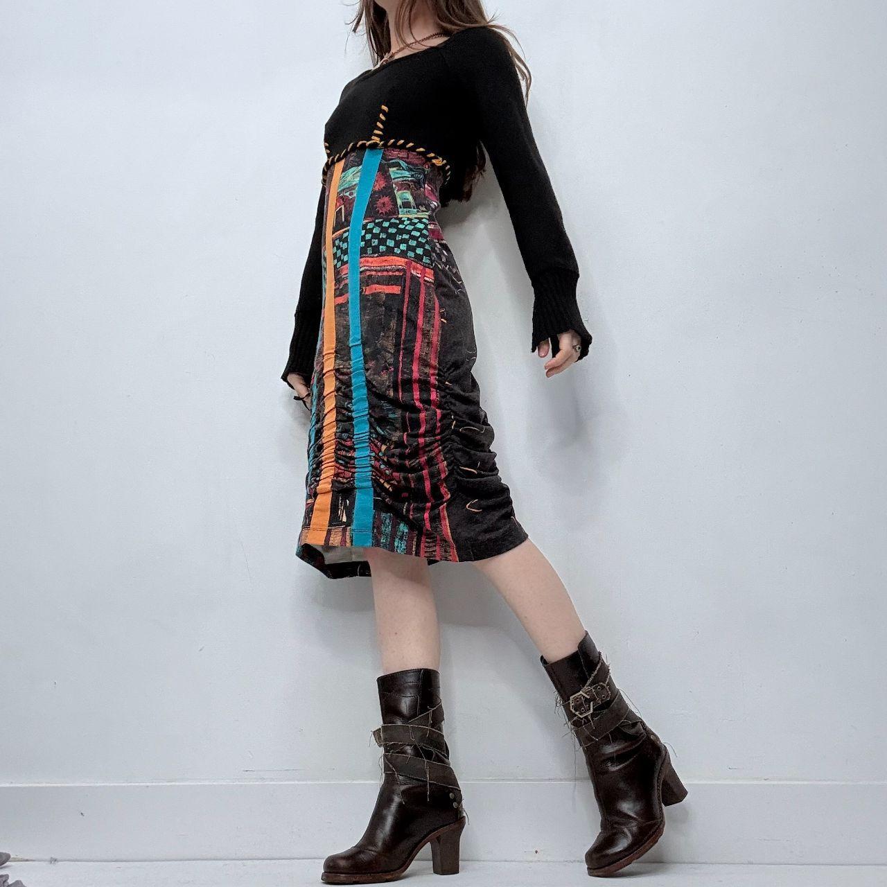 Save the Queen graphic knit dress