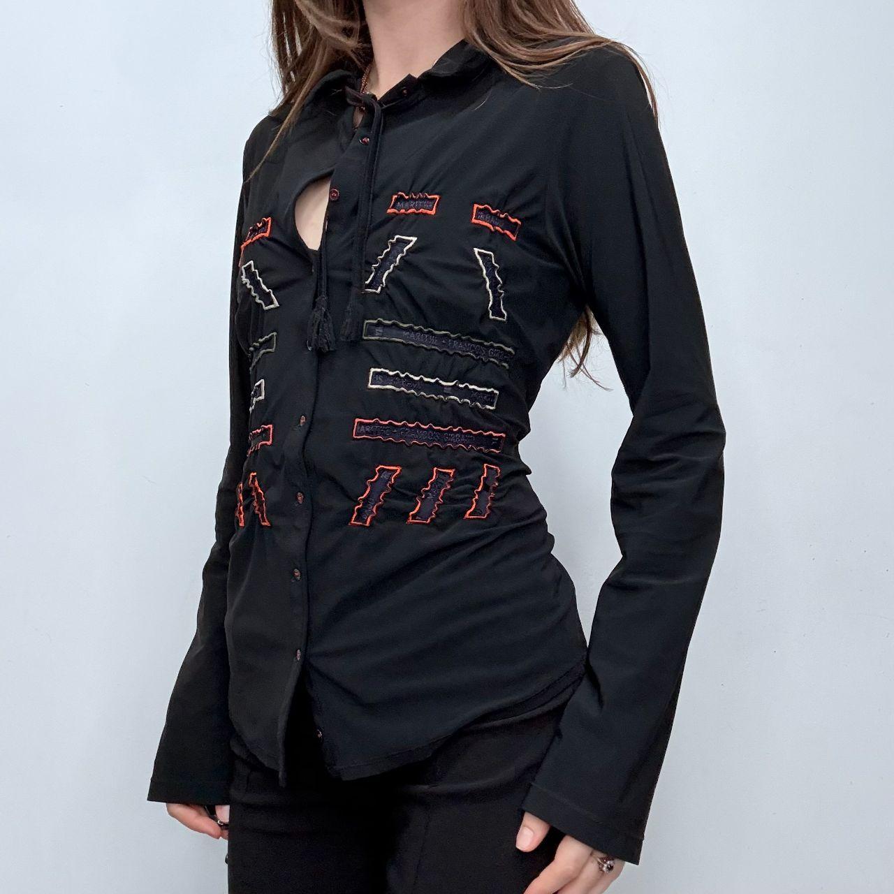 Black boho Marithe + Francois Girbaud shirt
