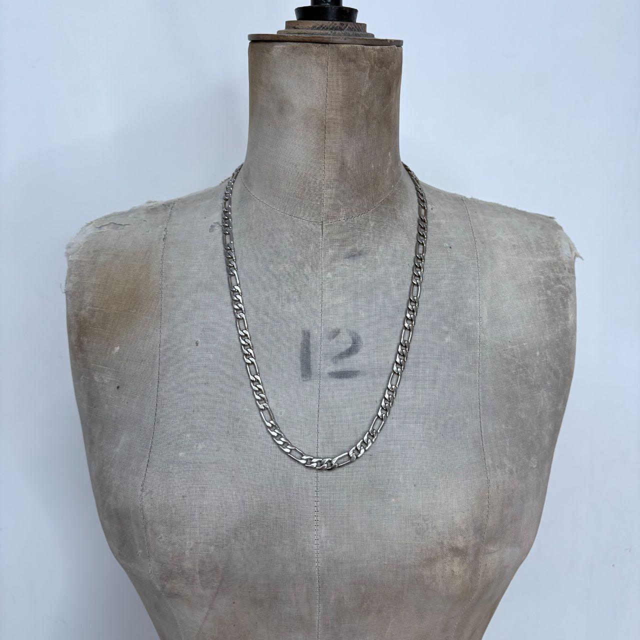 Silver chunky chain necklace