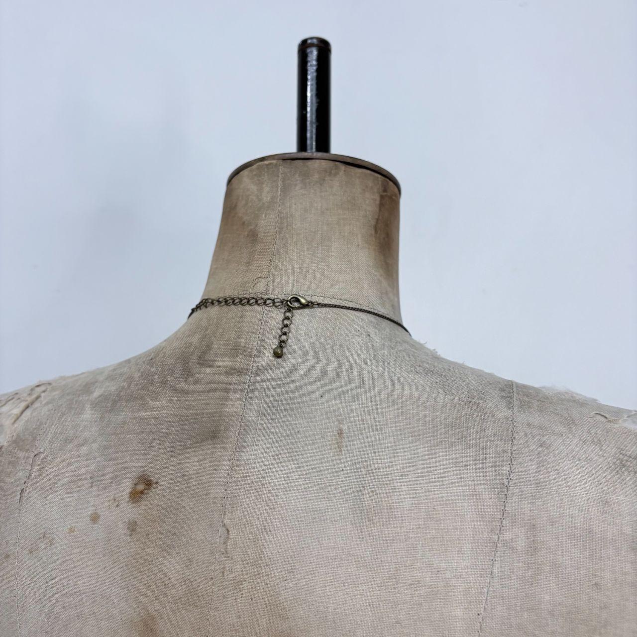 Boho hanging bead necklace