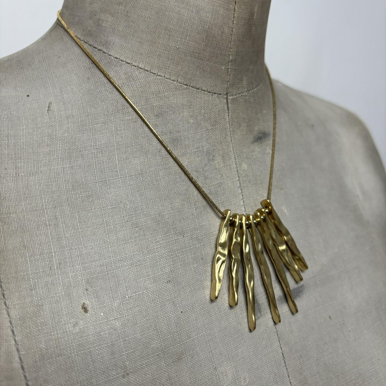 Gold shard layered necklace