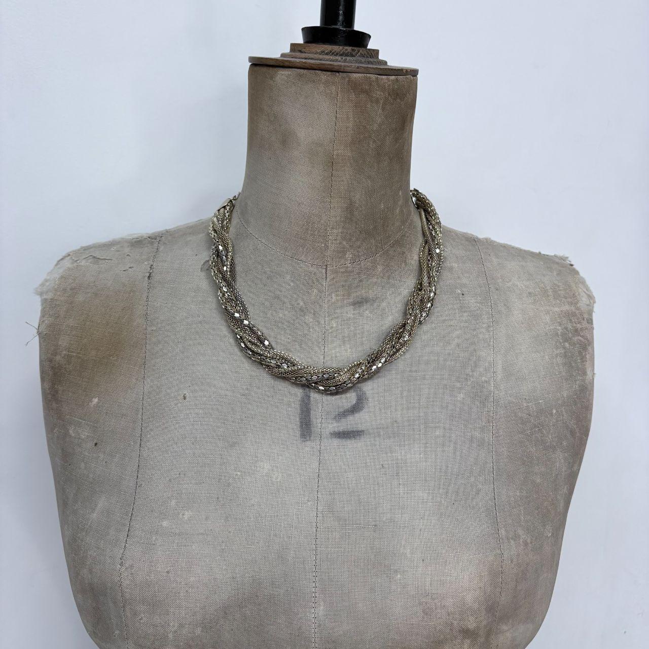 Layered twist chain chain necklace