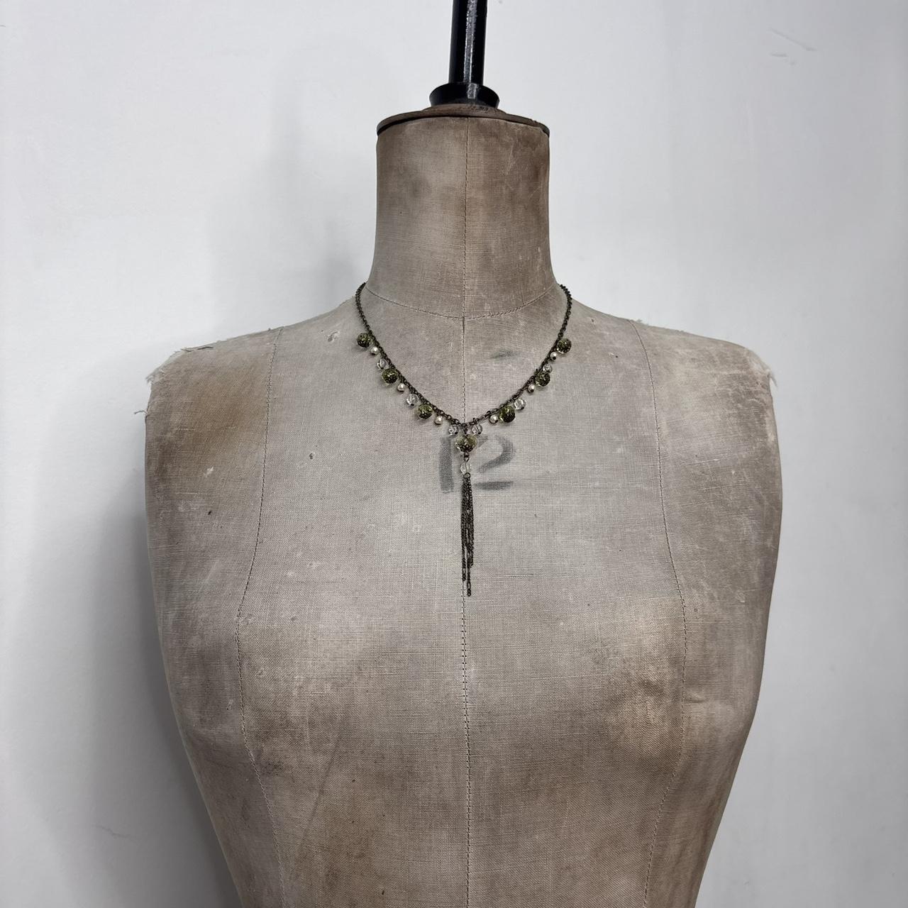 Chain layered chandiler necklace