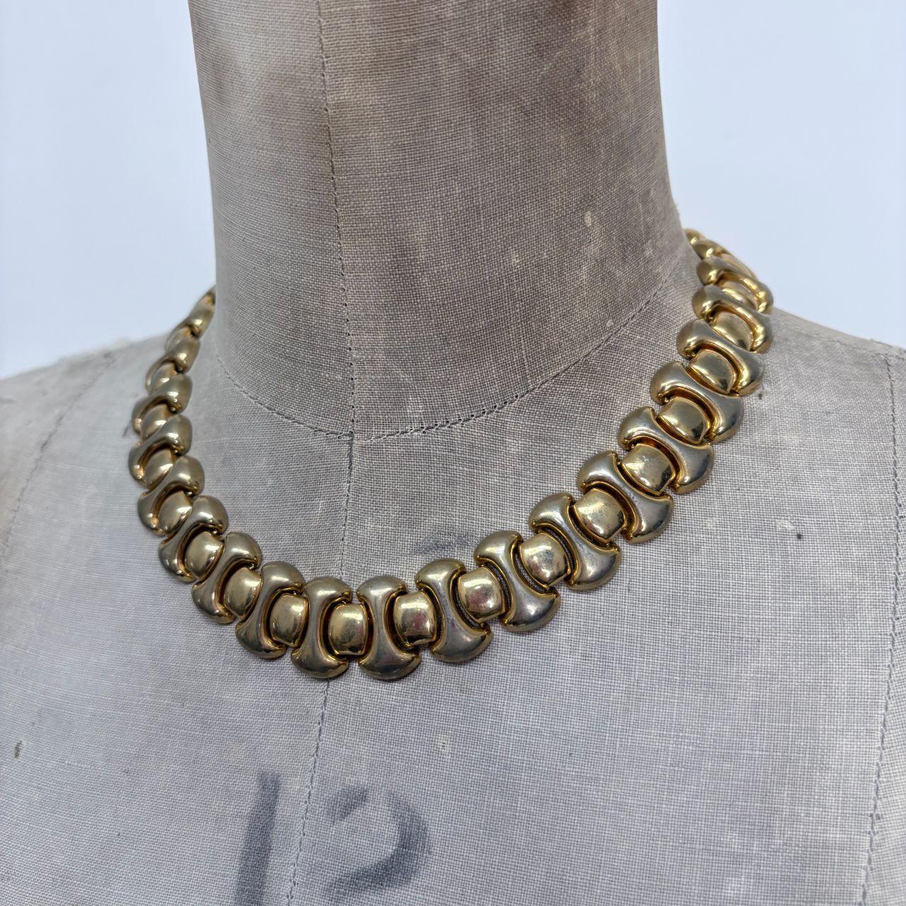 Chunky gold link oversized necklace