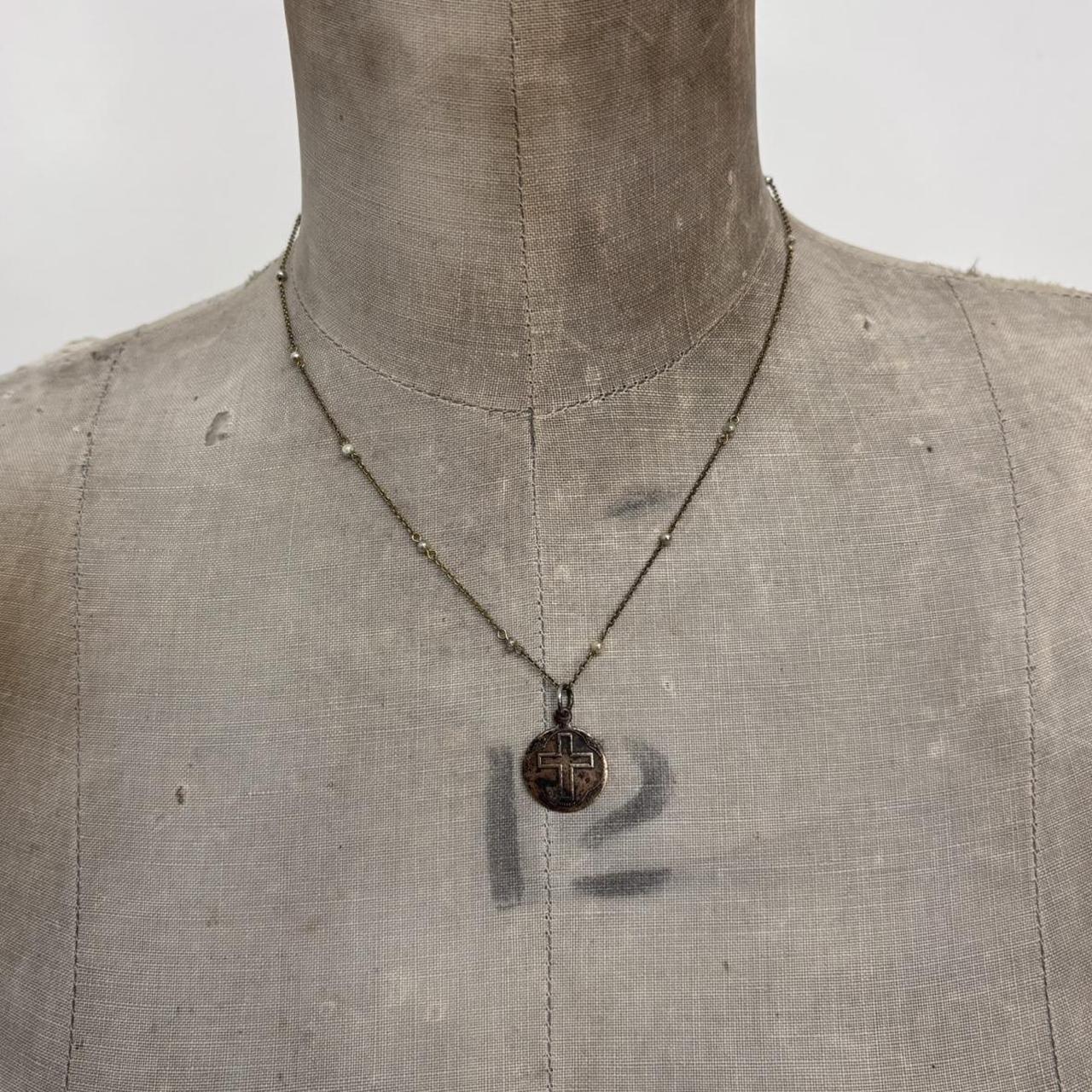 Gold plated cross necklace