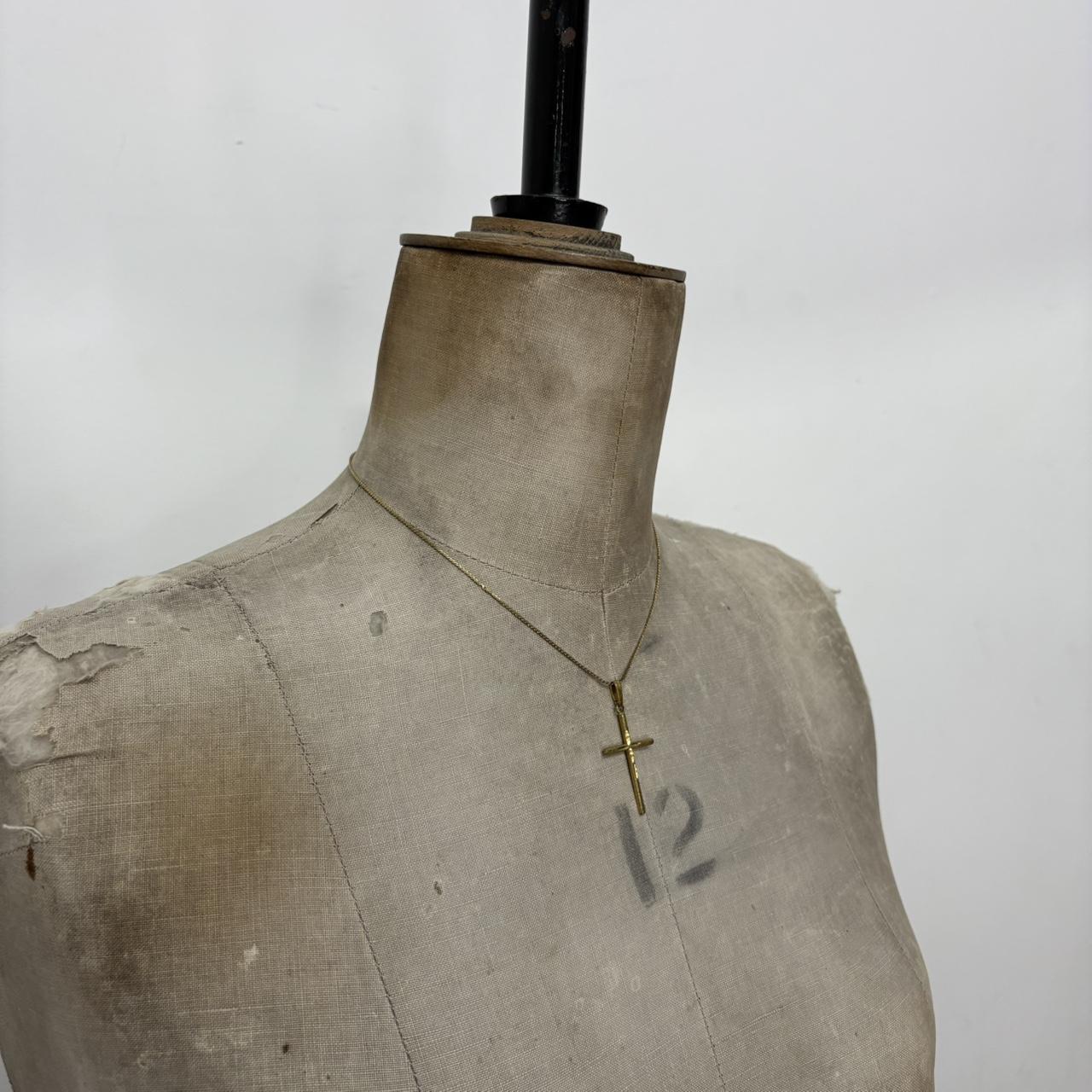 Gold cross necklace