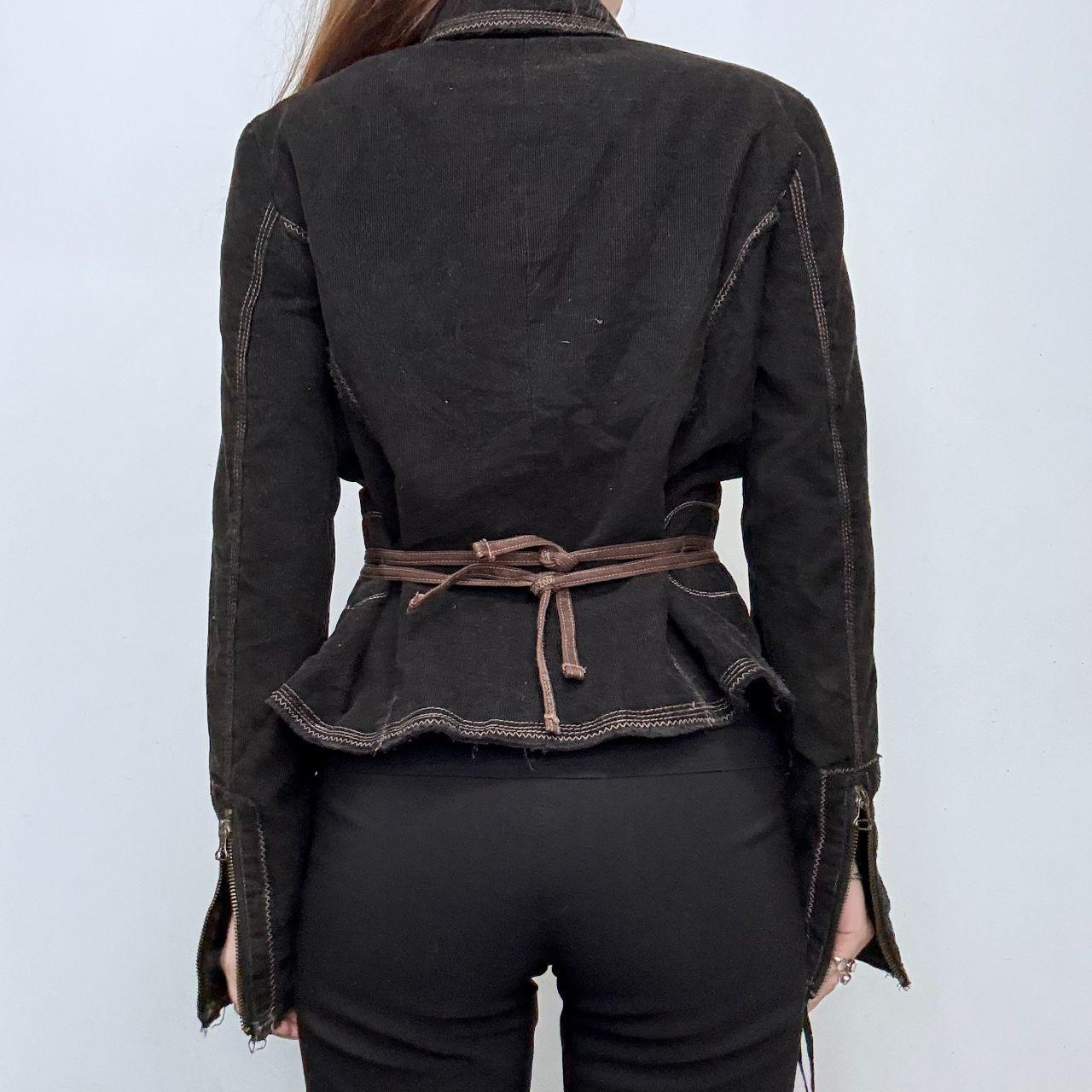 Black high neck grunge jacket