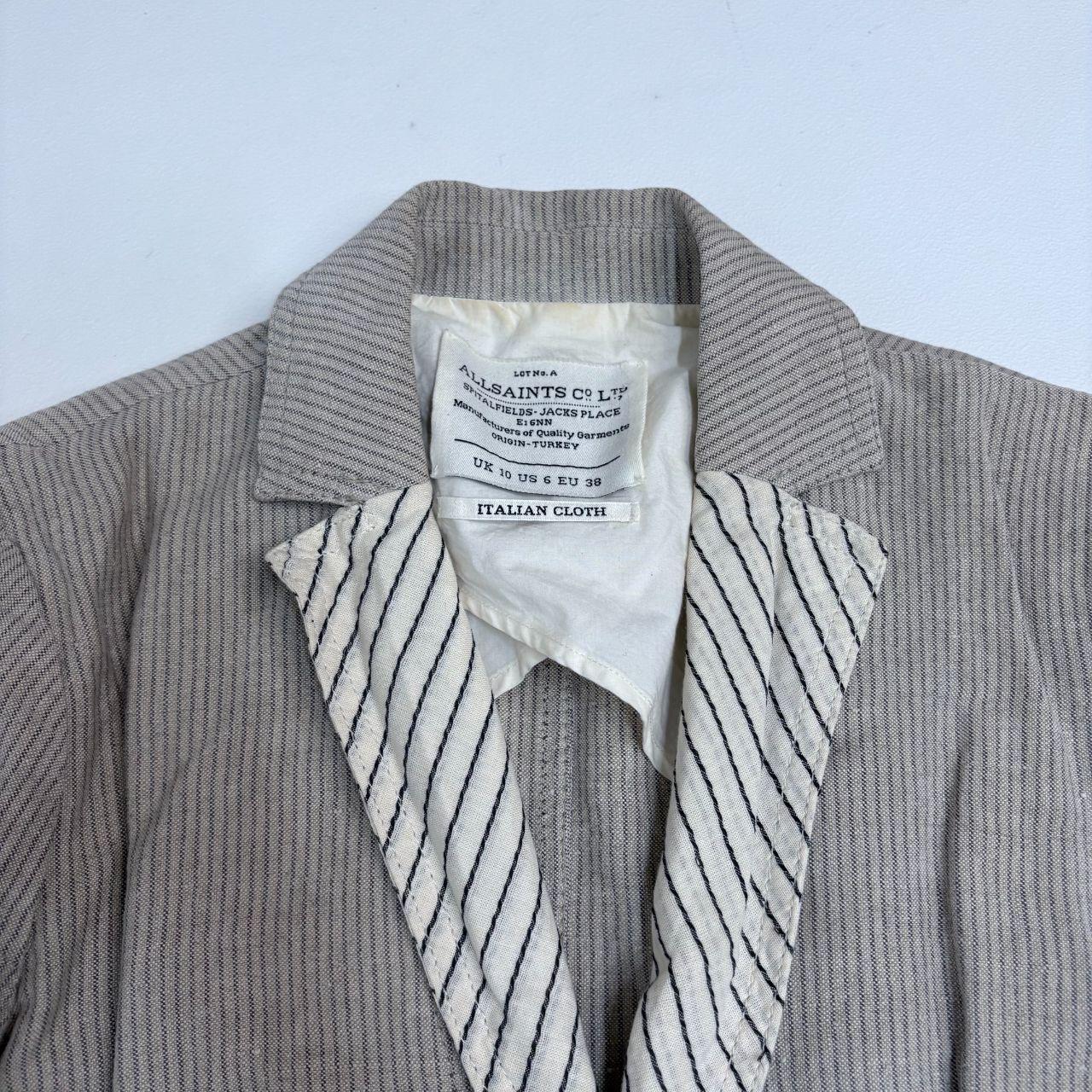 Layered allsaints pinstripe shirt blouse