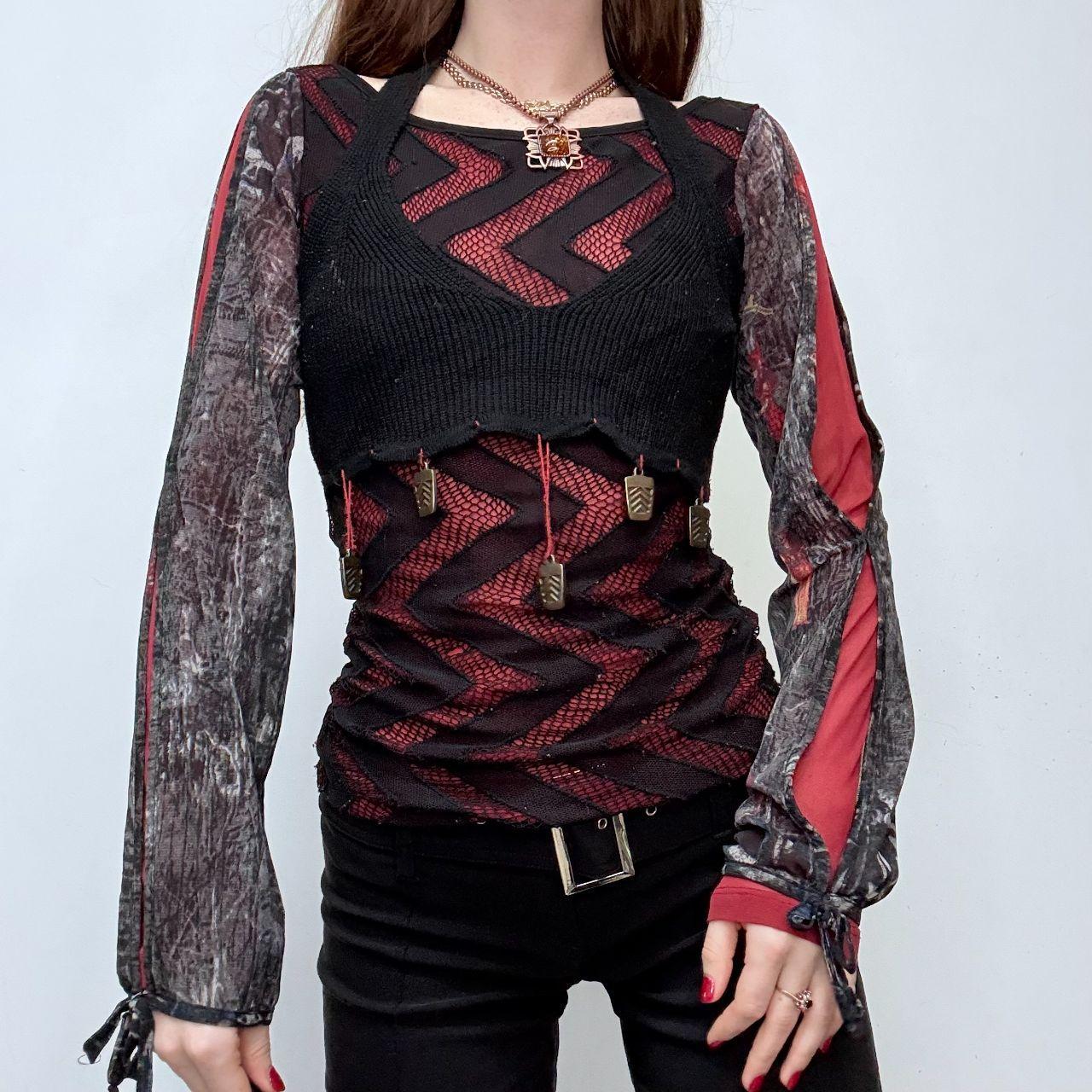 Save the Queen gothic grunge black top