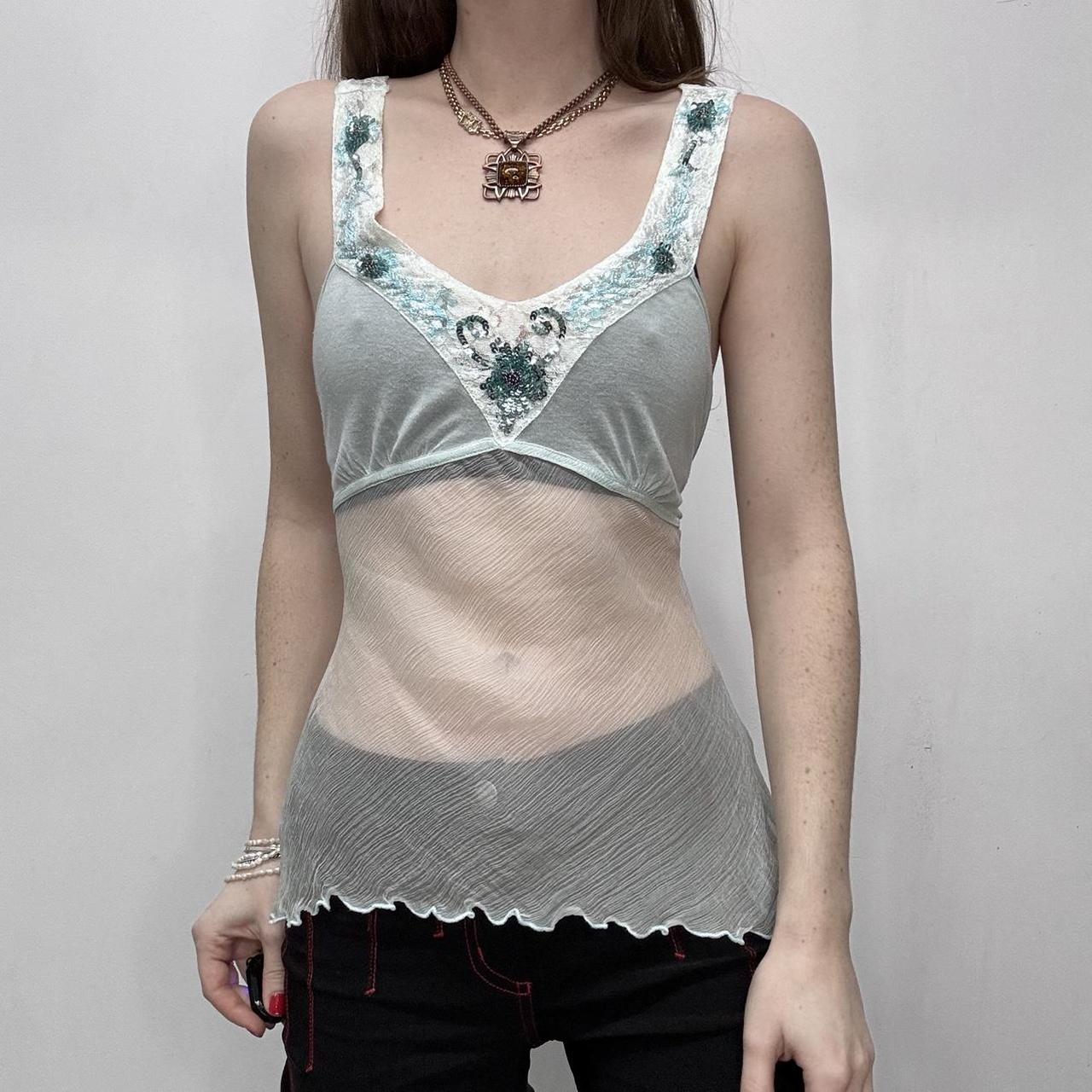 Sheer silk floaty fairy vest