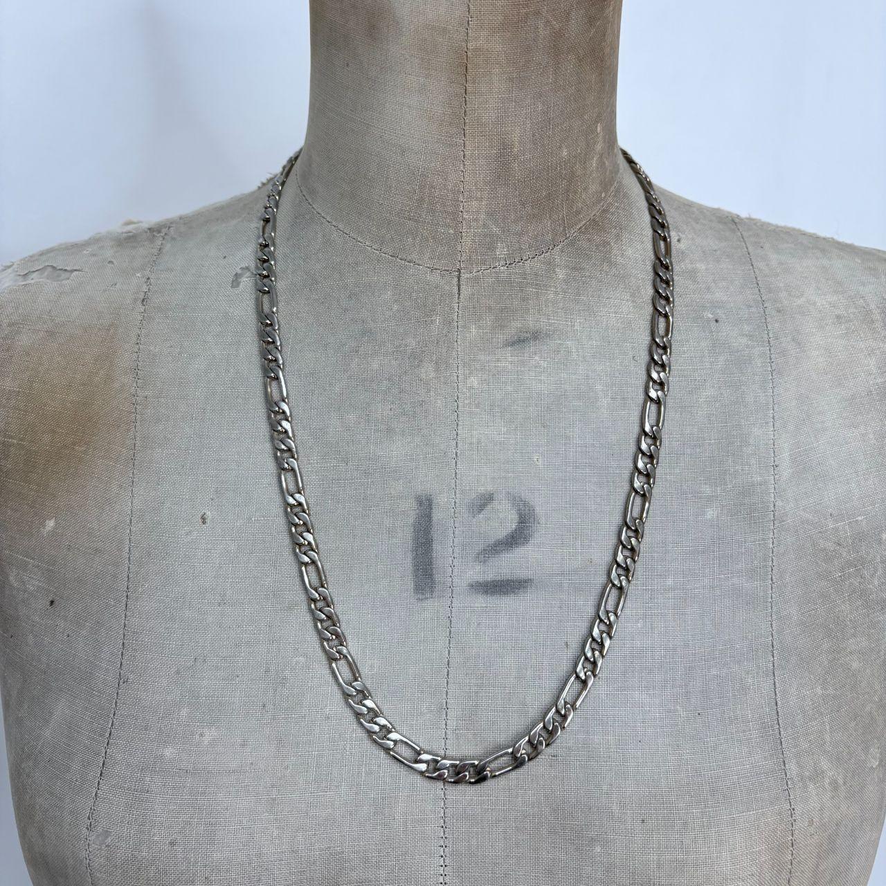 Silver chunky chain necklace