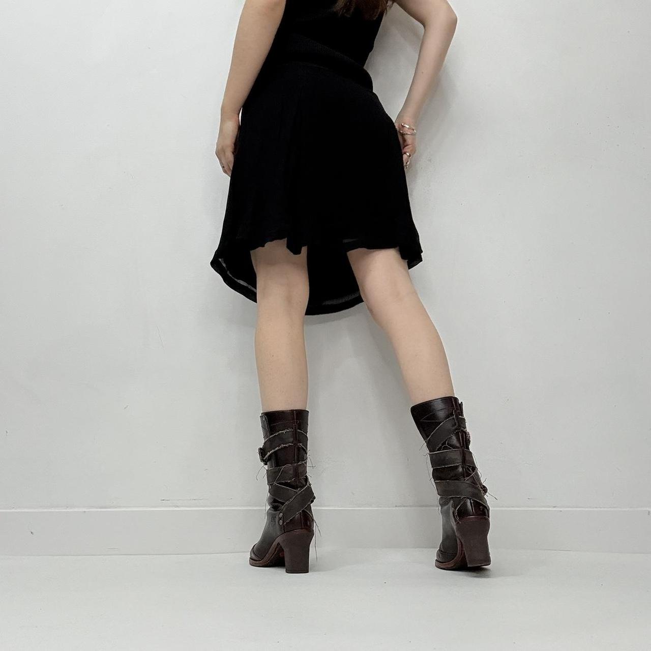 Black diesel studded eyelet skirt