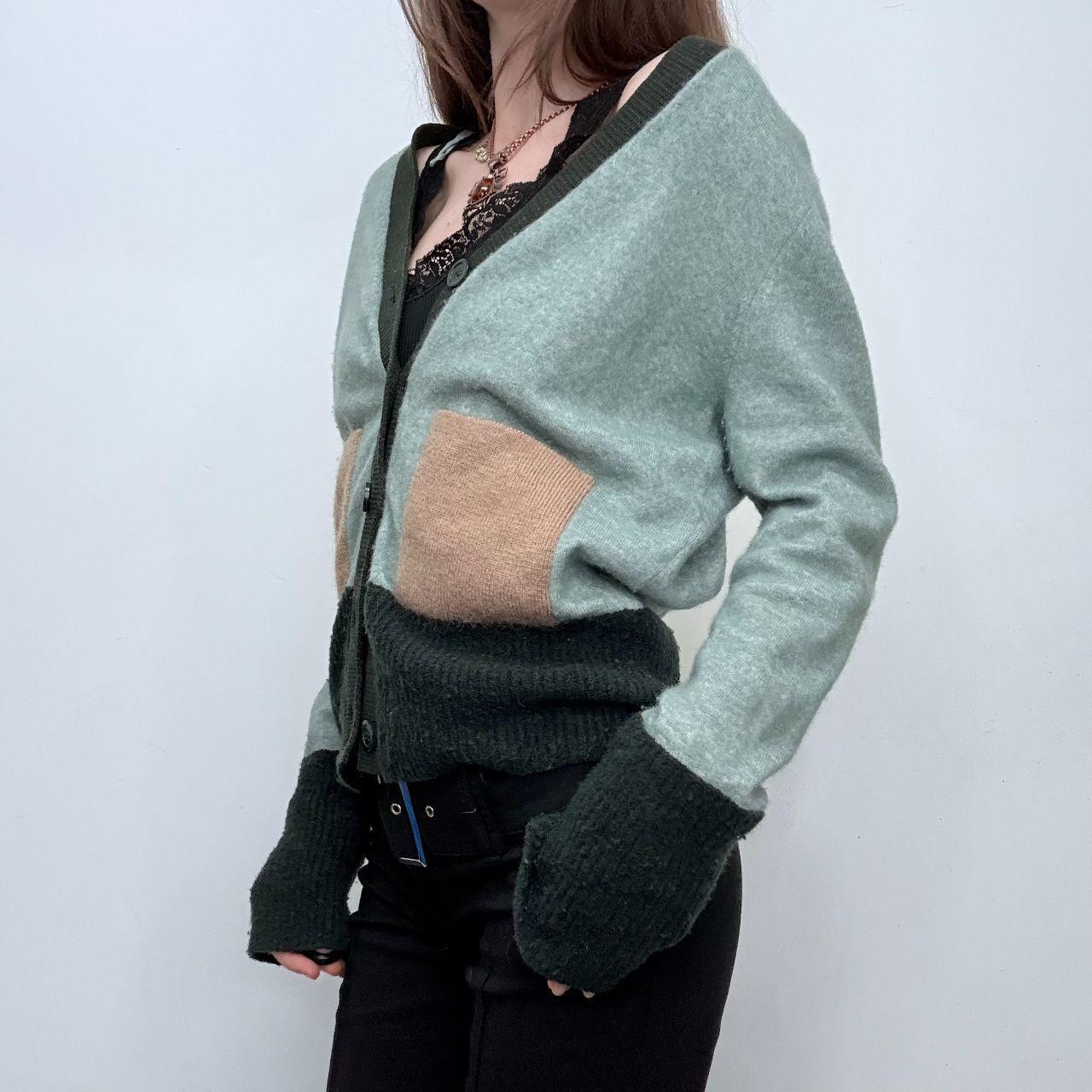 Wool knit slouchy cardigan
