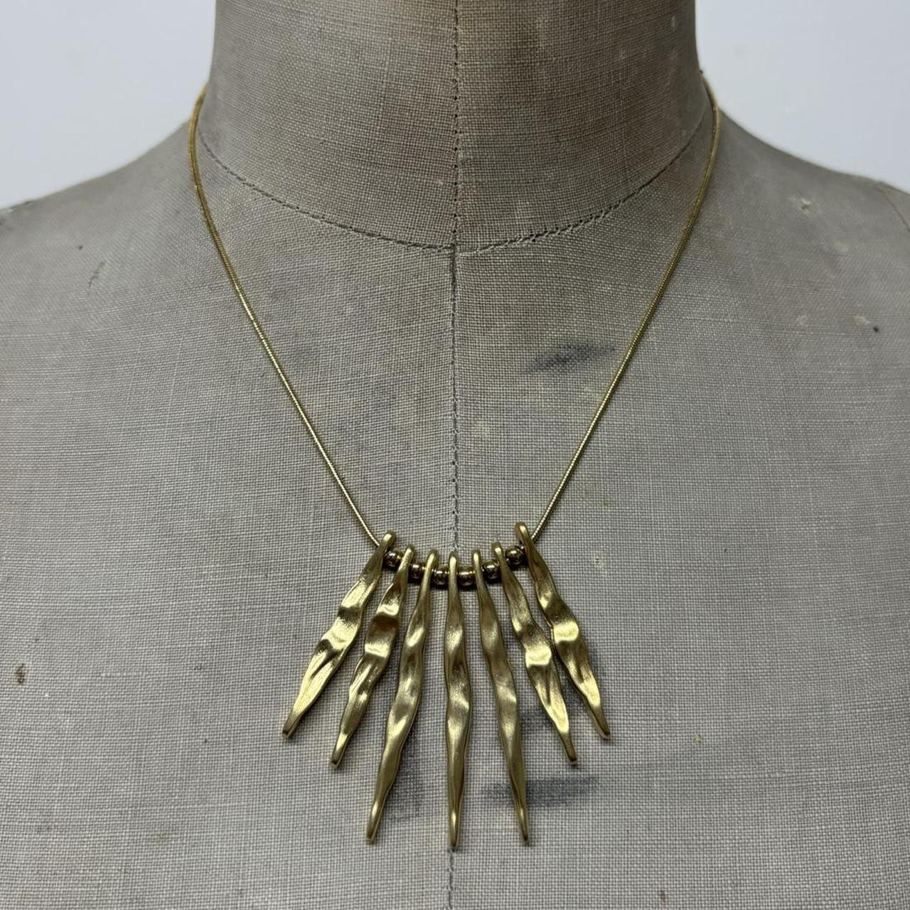 Gold shard layered necklace