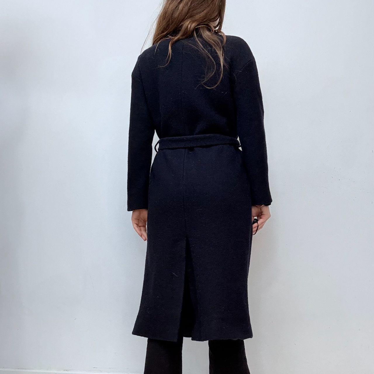 Navy wool COS trench coat