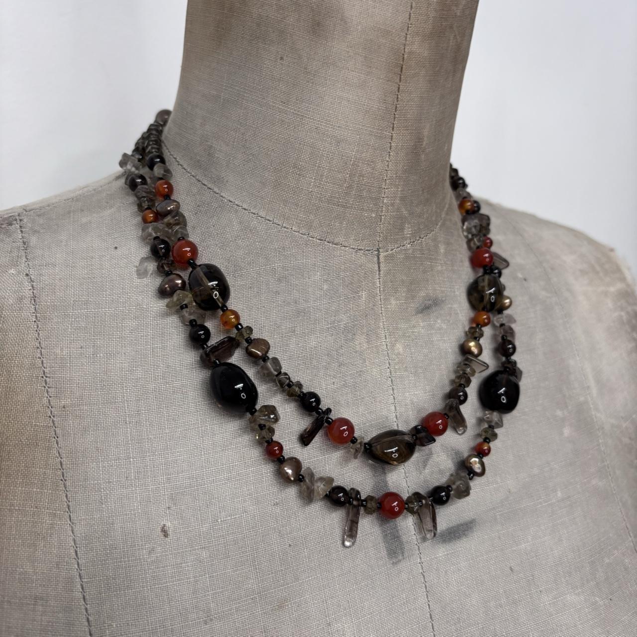 Chunky crystal stone necklace