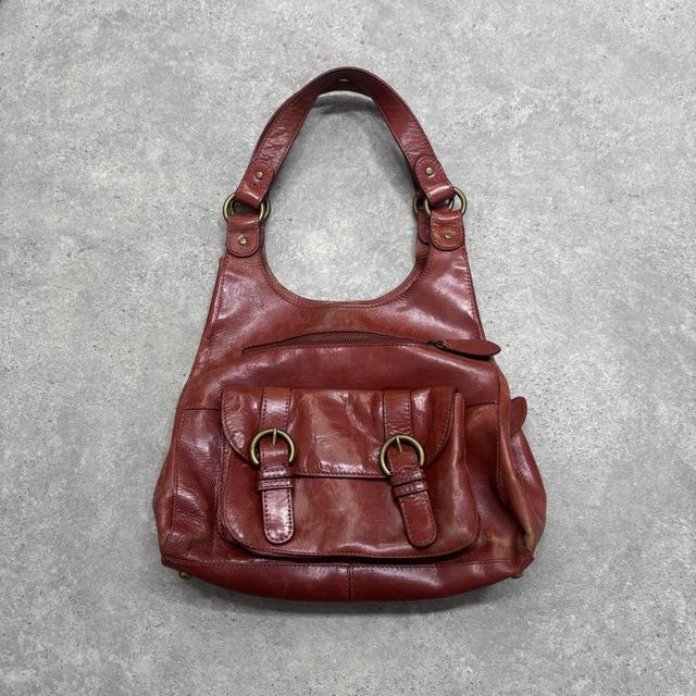 Cherry red shoulder bag