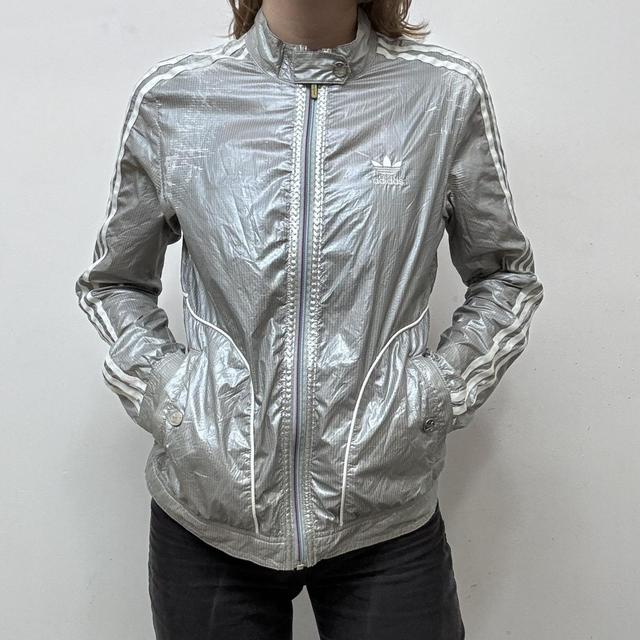 Vintage Adidas chrome jacket