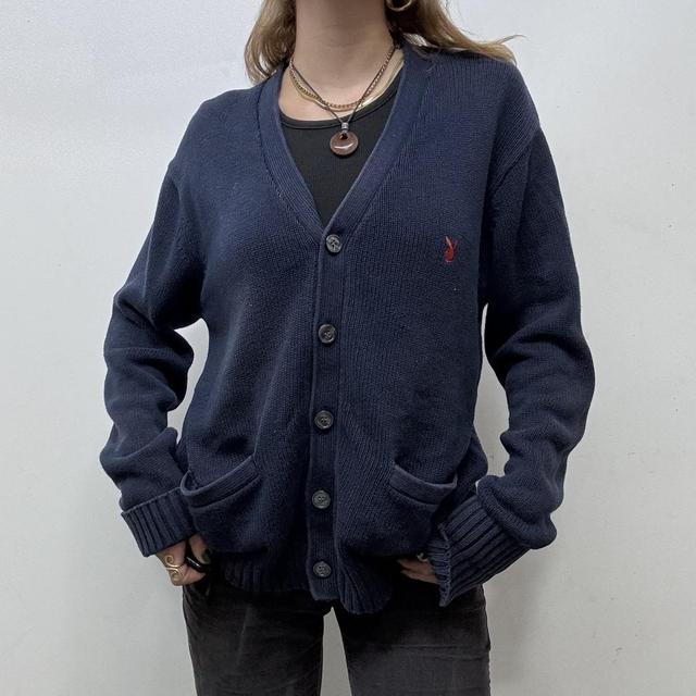 Slouchy oversized playboy cardigan