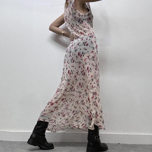 Sheer floaty bias cut maxi dress