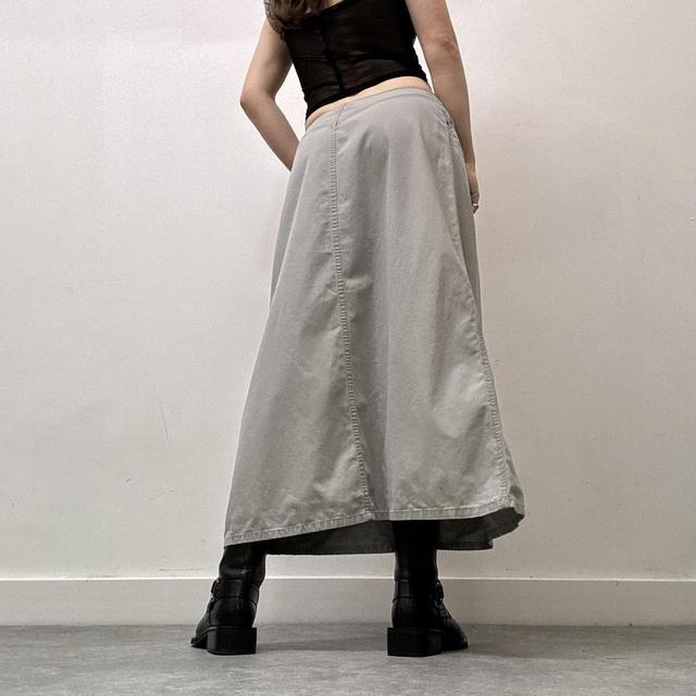 Khaki aline maxi skirt