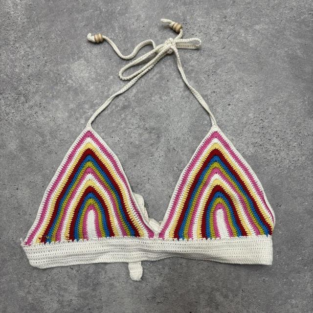 Rainbow crochet bralet