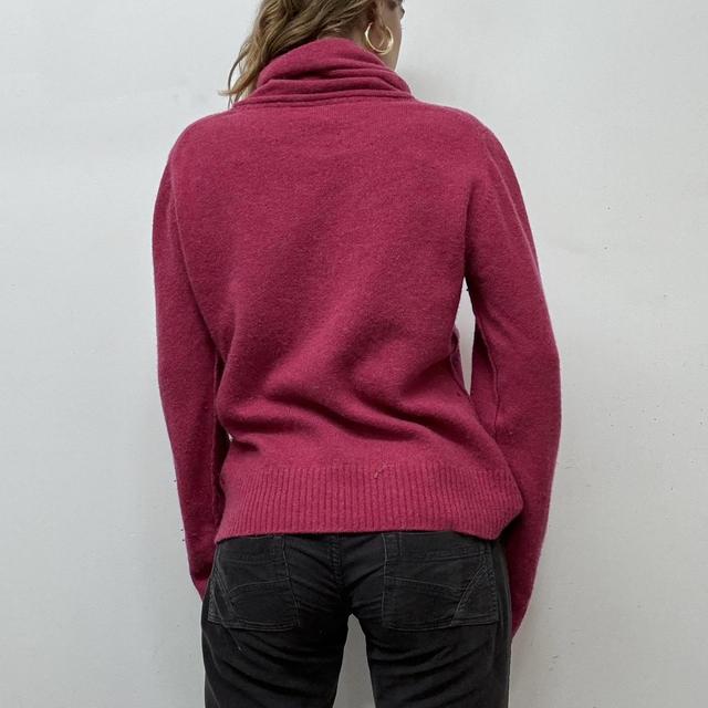 Pink cashmere knit slouchy jumper