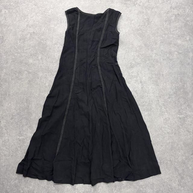 Black grunge corset maxi dress